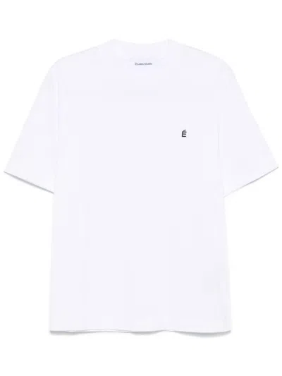 Etudes Studio Logo-embroidered T-shirt In White