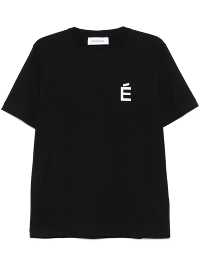 Etudes Studio Logo-patch T-shirt In Black