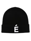 Etudes Studio Logo-patch Wool Beanie In Black