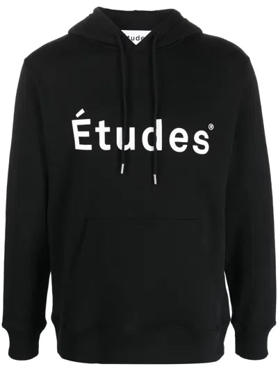 ETUDES STUDIO LOGO-PRINT DETAIL HOODIE