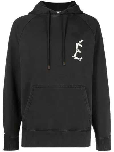 Etudes Studio Logo-print Drawstring Hoodie In Black