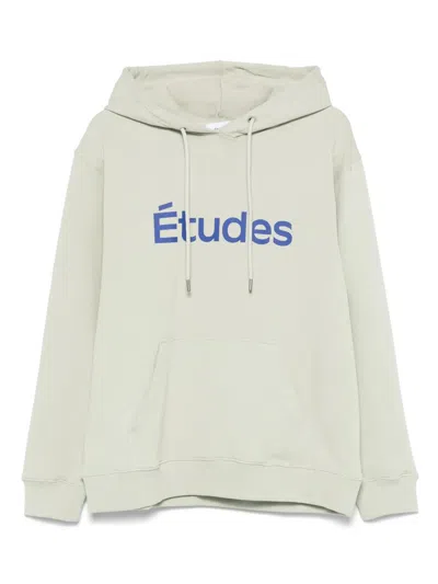 Etudes Studio Logo-print Hoodie In Green