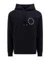 Etudes Studio Logo-print Long-sleeve Hoodie In Black