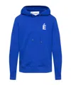 Etudes Studio Logo-print Long-sleeve Hoodie In Blue
