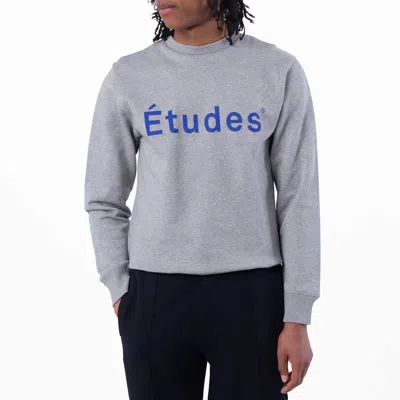 Etudes Studio Logo Print Long Sleeves Sweatshirt In Gray