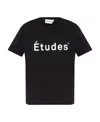 Etudes Studio Logo-print Organic Cotton T-shirt In Black