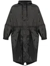 Etudes Studio Logo-print Ripstop Parka Coat In Black