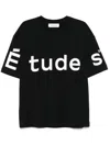 Etudes Studio Black Big 'études' Relax T-shirt In 黑色