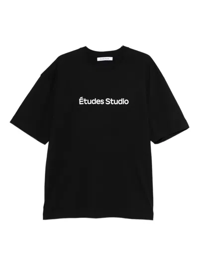 Etudes Studio Logo-print T-shirt In Black