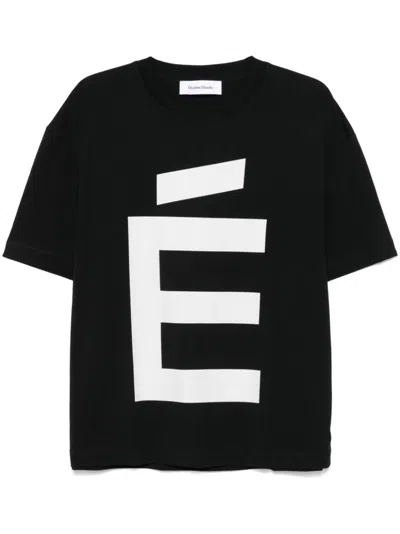 Etudes Studio Logo-print T-shirt In Black