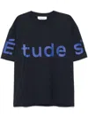 Etudes Studio Logo-print T-shirt In Blau