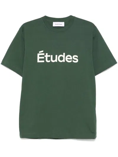 Etudes Studio Logo-print T-shirt In Green