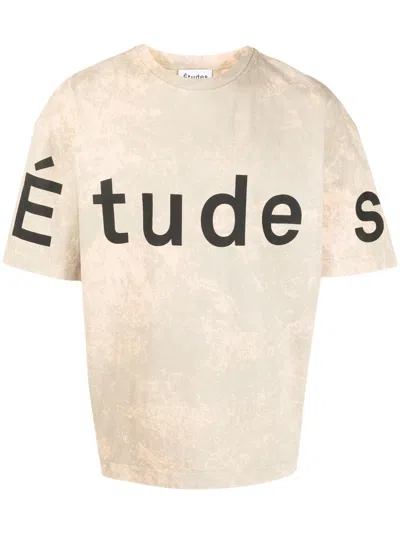Etudes Studio Logo-print T-shirt In Verde+rosa