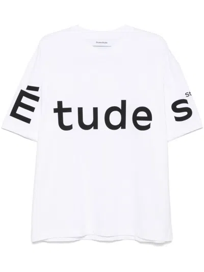 Etudes Studio Logo-print T-shirt In White