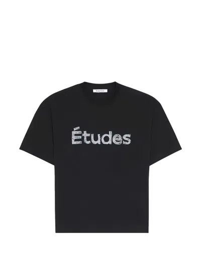 Etudes Studio Logo T-shirt In Black