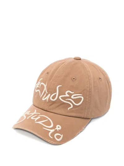 Etudes Studio Logo-embroidered Cap In Metallic