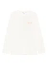 Etudes Studio Long-sleeve Portrait-print T-shirt In White