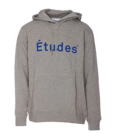 Etudes Studio Long-sleeved Hooded Sweater In Gray