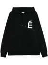 Etudes Studio Loose Hoodie Big É Hood In Black