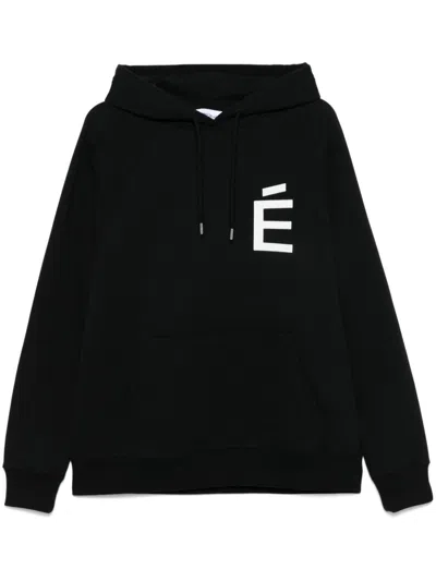 Etudes Studio Loose Hoodie Big É Hood In Black