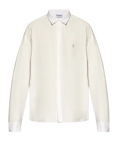 Etudes Studio Lyrique Ls Accent Cotton Shirt In White