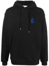 Etudes Studio National Patch Organic-cotton Hoodie In Schwarz