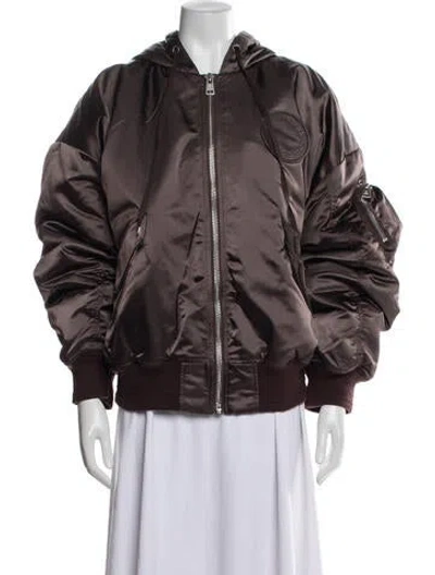 Pre-owned Etudes Studio Nylon Bomber Jacket W/ Tags In Brown