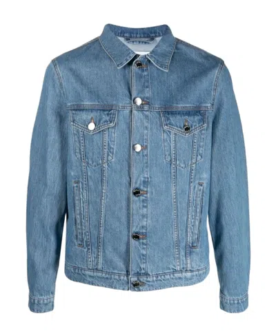 Etudes Studio Organic Cotton Denim Jacket In Blue