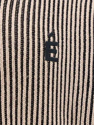 Etudes Studio Organic Cotton Trouser With Striped Motif In Multi