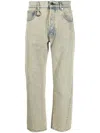 Etudes Studio Overdyed Regular Jeans In Nude