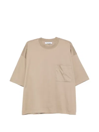 Etudes Studio Oversized Chest-pocket T-shirt In Neutrals