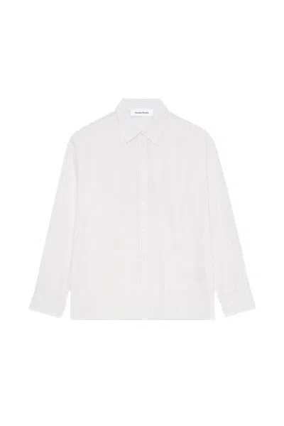 Etudes Studio Oversized Shirt With Striped Design In White
