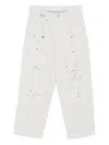 Etudes Studio Paint-splatter Carpenter Jeans In White