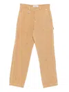 Etudes Studio Paint-splatter Carpenter Trousers In Brown