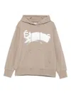 Etudes Studio Paint-splatter Hoodie In Neutral