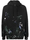 Etudes Studio Paint Splatter Detailed Hoodie In Grey