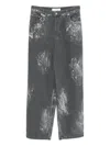 Etudes Studio Painted Loose Jeans In Black