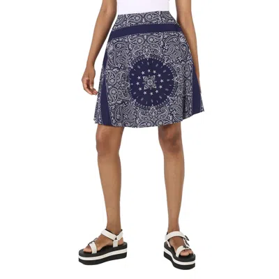 Etudes Studio Paisley Knee Length Skirt In Blue