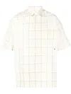 Etudes Studio Plaid-print Oversized Fit Shirt In Neutrals