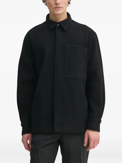 Etudes Studio Pocket Collared Jacket In Black