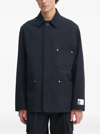 Etudes Studio Pocket-detail Jacket In Blue
