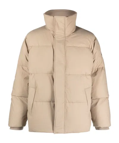 Etudes Studio Polaris Logo-patch Padded Jacket In Nude