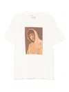 Etudes Studio Portrait-print Organic Cotton T-shirt In Metallic