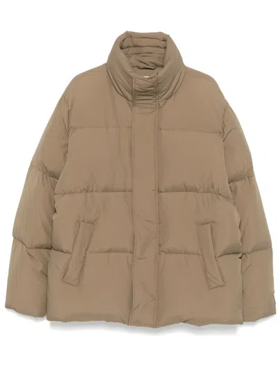 Etudes Studio Quilted Puffer Jacket In Brown