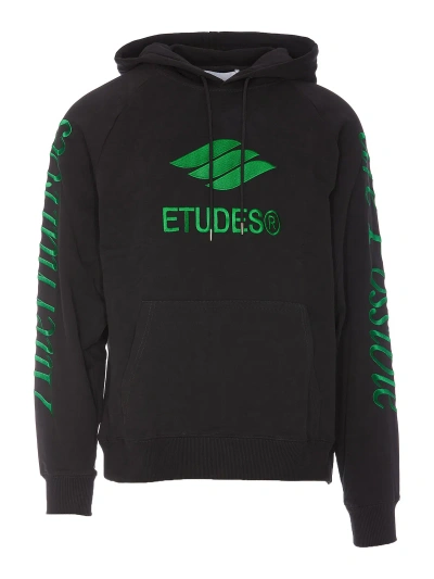 Etudes Studio Racing Eco Logo Hoodie In Black