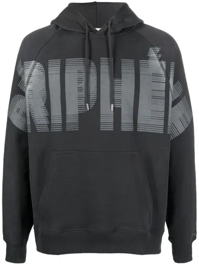 Etudes Studio Racing Peripherie Organic Cotton Hoodie In Schwarz
