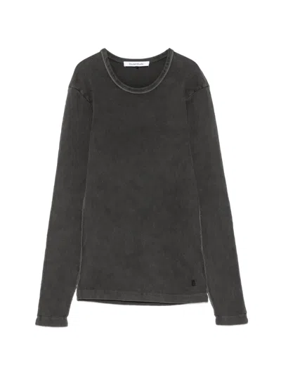 Etudes Studio Rib Long-sleeve T-shirt In Gray