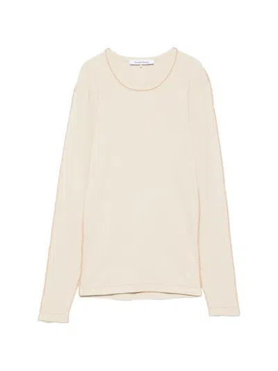 Etudes Studio Ribbed Longsleeve T-shirt In Neutral