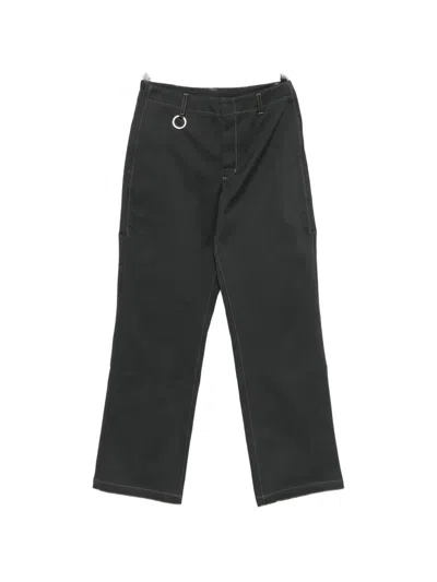 Etudes Studio Ring-detail Chino Trousers In Black