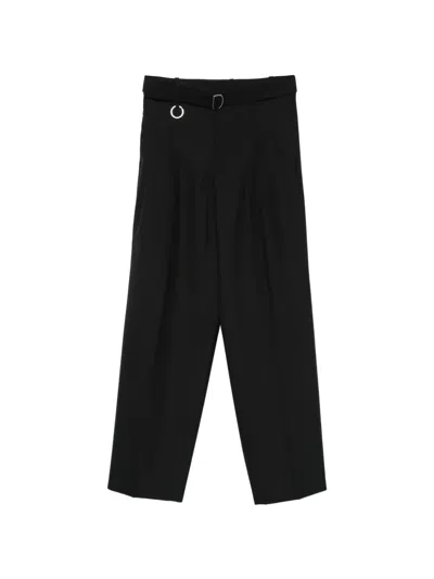 Etudes Studio Ring-detail Suit Trousers In Black